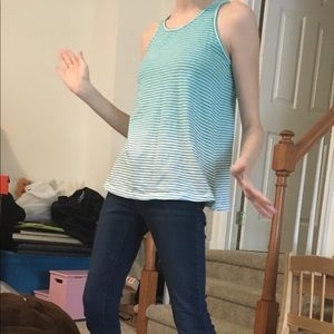 Stripe-y Flow-y gradient Tank top